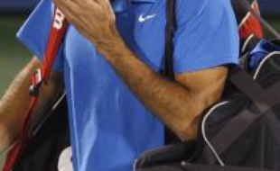 Federer éliminé à Dubai par Andy Murray, le 03 mars 2008.