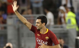 Javier Pastore a marqué un beau but pour ses débuts au Stade Olympique de Rome, le 27 août 2018.