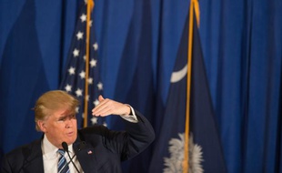 Le candidat à la primaire républicaine Donald Trump à Kiawah, en Caroline du Sud, le 17 février 2016