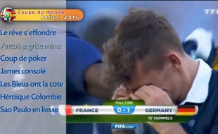 Antoine Griezmann en larmes après l'élimination de l'équipe de France