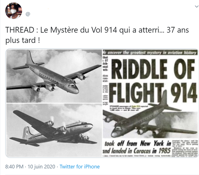 Le « mystère » de l’avion qui a atterri 37 ans après avoir décollé est un canular
