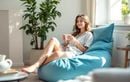 Envie de vous poser en mode cocooning ? Ce pouf BIGGY bleu est en promo !