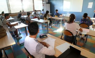 Une épreuve du diplôme national du brevet à Montpellier 28/06/18.