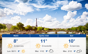 Météo Paris: Prévisions du dimanche 29 novembre 2020