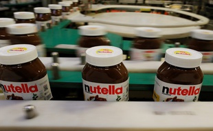 Photo de l'usine de production de Nutella à Villers-Ecalles, en Seine-Maritime.