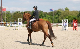 Jade Fourneau, cavalière et candidate au bac.