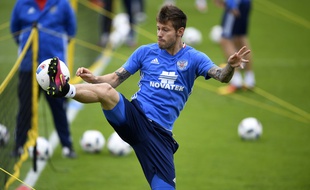 L'attaquant russe Fyodor Smolov à l'entraînement le 18 juin 2016.