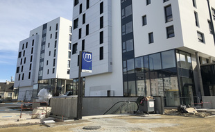 La résidence L'Emblem est située juste au-dessus de la future station Cleunay à Rennes.