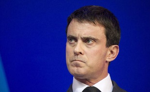 Manuel Valls au ministère de l'Intérieur le 31 janvier 2014.