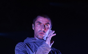 Liam Gallagher en concert à Milan en Italie.
