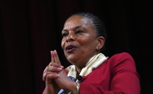 L'ancienne garde des Sceaux, Christiane Taubira, le 29 janvier 2016 à New York