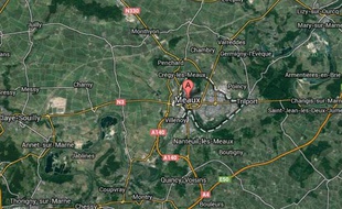 Googlemap de la ville de Meaux.