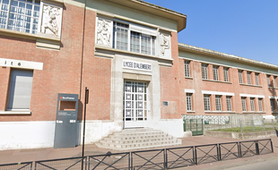 Le lycée d'Alembert, à Aubervilliers.