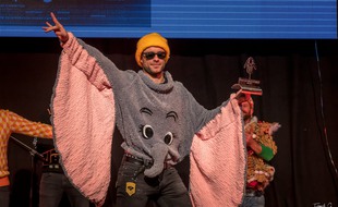 Le Dumbo pull moche, vainqueur d'une édition du championnat du pull moche d'Albi.
