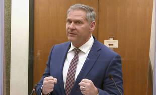Steve Schleicher, l'un des avocats de l'équipe du procureur au procès de Derek Chauvin, jugé pour le meurtre de George Floyd, le 13 avril 2021.