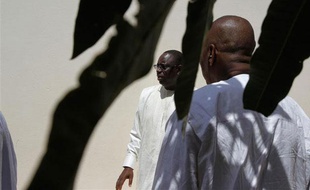Macky Sall dans son domicile du centre de Dakar, au Sénégal, le 27 février 2012.