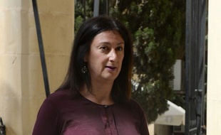 Une photo prise le 27 avril 2017 de la blogueuse et journaliste maltaise Daphne Caruana Galizia, assassinée le 16 octobre 2017.