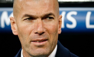 Zinédine Zidane lors du match entre le Real Madrid et l'AS Rome le 8 mars 2016.
