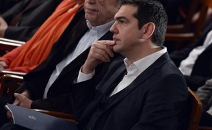Le Premier ministre grec Alexis Tsipras le 25 mars 2015 à Athènes