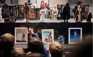 Exposition "Les Jouets Star Wars" au musée des Arts décoratifs, à Paris.