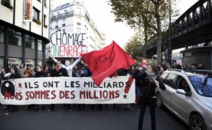 Manifestations contre le chômage à Paris, le 6 déécembre 2014