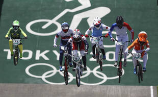 Les quarts de finale de la compétition de BMX des JO de Tokyo ont eu lieu jeudi 29 juillet à Ariake.