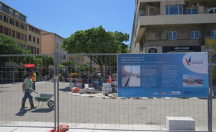 Le chantier du Vieux-Port à Marseille.