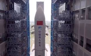 Le corps du lanceur de la fusée Longue-Marche 5B envoyée dans l'espace par la Chine le 29 avril 2021, doit retomber sur terre, après que le pays en ait perdu le contrôle.
