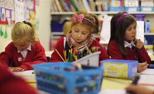 L'école primaire de Watlington, dans le sud de l'Angleterre, le 14 décembre 2011