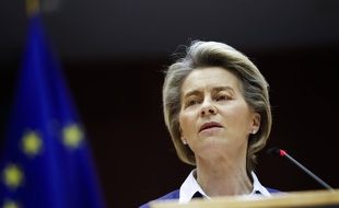 Ursula Von Der Leyen, la présidente de la Commission européenne, le 20 janvier 2021 au Parlement européen à Bruxelles.