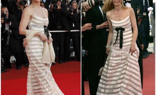 Jane Fonda et Anne Consigny portent la même robe lors de la clotûre du festival de Cannes 2007