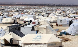 Le camp de réfugiés syriens à Zaatari, le 15 mars 2014 en Jordanie