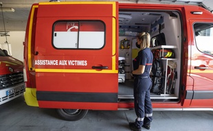 Un véhicule d'assistance médicale des sapeurs-pompiers. (Illustration)