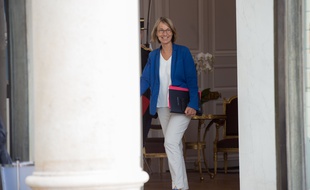 La ministre de la culture Françoise Nyssen au Palais de l'Elysée le 31 août 2018.