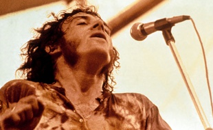 Le chanteur Joe Cocker à Woodstock, en 1969.