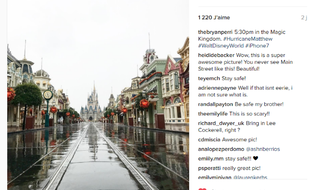 Capture d'écran d'un des clichés immortalisant Disney vidé de ses visiteurs.
