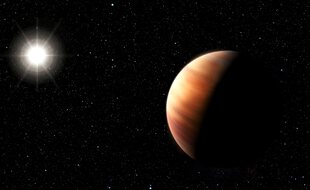 Vue d'artiste d'une exoplanète