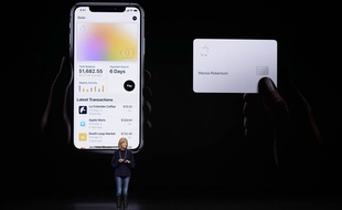 Présentation de la future Apple Card en mars 2019.