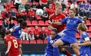 La joueuse de l'équipe de France, Gaetane Thiney, le 23 septembre 2010 à Tempere (Finlande).