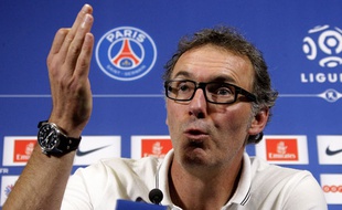 Laurent Blanc en conférence de presse le 26 septembre 2014.