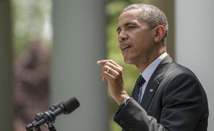 Le président américain Barack Obama explique le 27 mai 2014 à Washington les intentions des Etats-Unis sur leur présence militaire en Afghanistan
