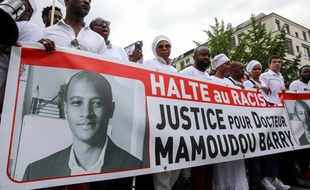 Marche blanche à Rouen le 26 juillet 2019 en hommage à Mamoudou Barry
