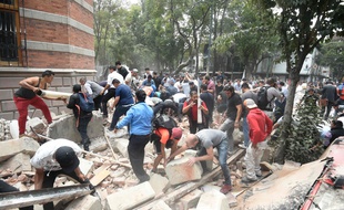 Un puissant tremblement de terre a touché Mexico et ses alentours, le 19 septembre 2017.