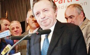 Jean-Noël Guérini, dimanche soir, après le deuxième tour des cantonales.
