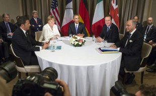 Des chefs d'Etat et de gouvernement, le 16 novembre 2015 à Antalya au sommet du G20