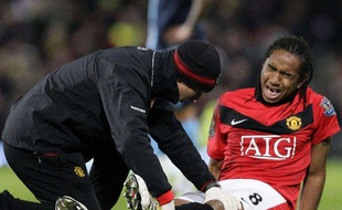 Le joueur de Manchester United Anderson ne joue plus depuis février à cause d'une blessure au genou contractée le 23 février 2010