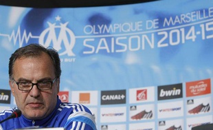 L'entraîneur de l'OM Marcelo Bielsa le 12 septembre 2014.