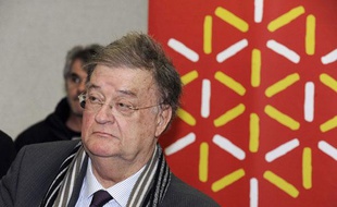 Georges Frêche, président controversé de la région Languedoc-Roussillon, à Prades le 28 janvier 2010