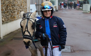 Romane Dieu, 10 ans, courrait cette année ses quatrièmes championnats de France de trot à poney.