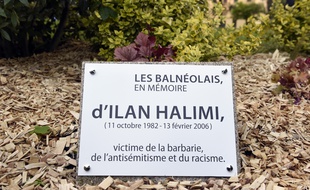 La plaque commémorative d'Ilan Halimi à Bagneux